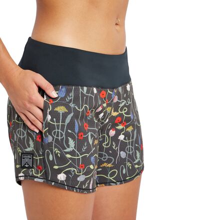 Oiselle - Roga Printed 6in Short - Women's