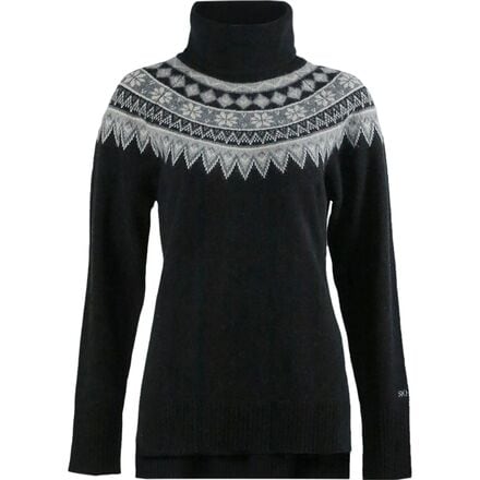 SKHOOP - Scandinavian Roll Neck Sweater - Women's - Black