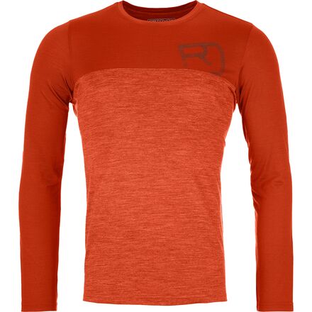 Ortovox - 150 Cool Logo Long-Sleeve Shirt - Men's - Desert Orange