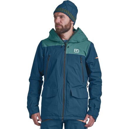 Ortovox - 2L Swisswool Sedrun Jacket - Men's - Petrol Blue
