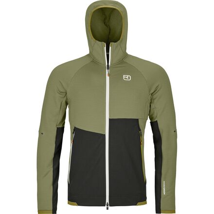 Fleece Rib Hooded Jacket - Men's