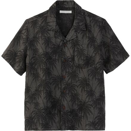 Outerknown - Linen Short-Sleeve Camp Shirt - Men's - Shadow Sketch Palms