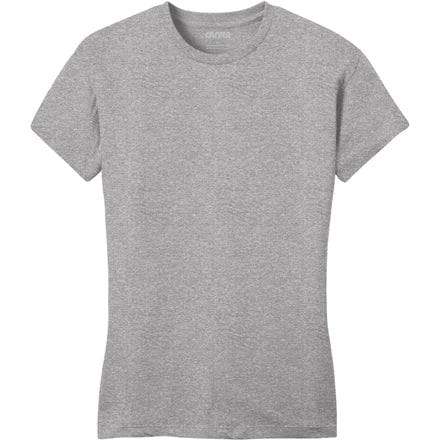 Outer Style - Heathered Contour Crew - Short-Sleeve - Women's