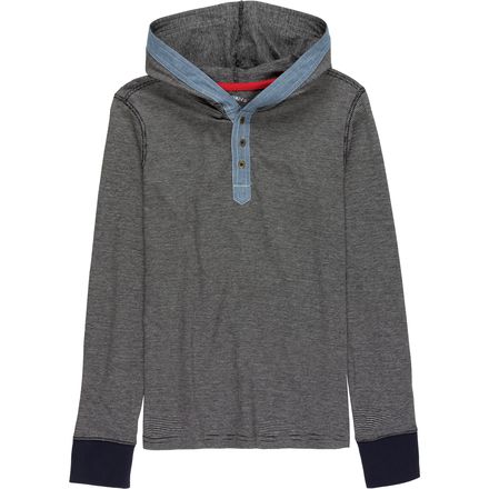 Overdrive - Knit Henley With Hood - Little Boys'