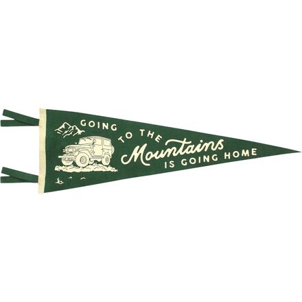 Going to the Mountains Pennant-Retail