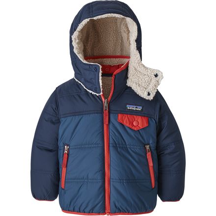 Patagonia - Reversible Tribbles Hooded Jacket - Toddler Boys' - Stone Blue