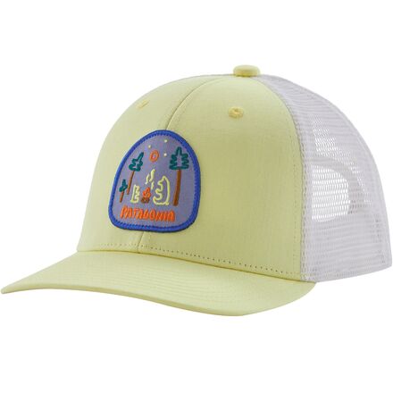 Patagonia - Trucker Hat - Kids' - Camp With Friends/Isla Yellow