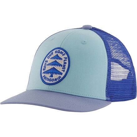 Patagonia - Trucker Hat - Kids' - How to Save Badge/Fin Blue