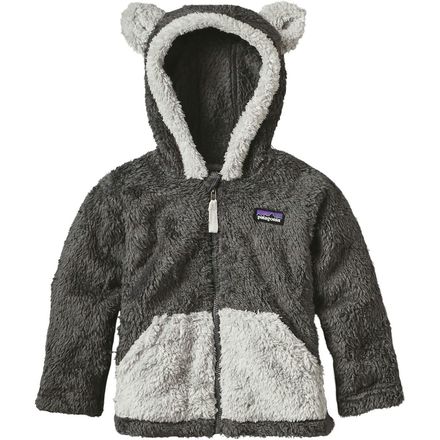 Patagonia - Furry Friends Fleece Hooded Jacket - Infants' - Forge Grey