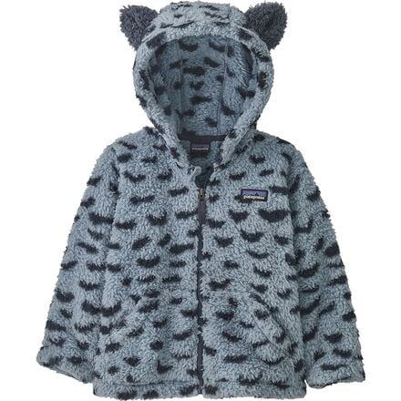 Patagonia - Furry Friends Fleece Hooded Jacket - Toddlers' - Snowy: Light Plume Grey