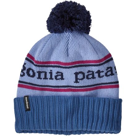 Patagonia - Powder Town Pom Beanie - Kids' - Park Stripe Knit/Beluga