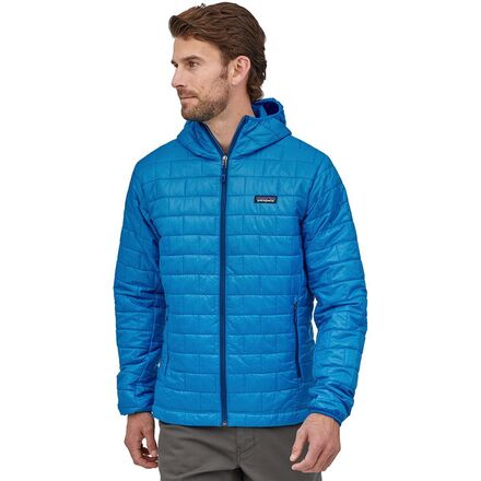 Patagonia - Nano Puff Hooded Insulated Jacket - Men's - Andes Blue/Andes Blue