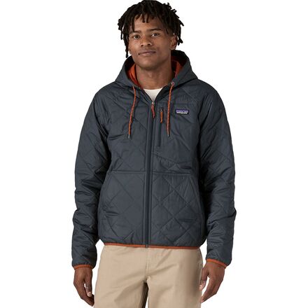 Diamond Quilted Bomber Hooded Jacket - Men's