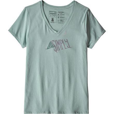 Patagonia - Live Simply Sleeping Out Organic V-Neck T-Shirt - Women's