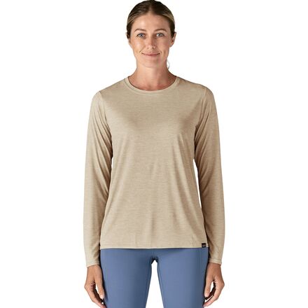 Patagonia - Capilene Cool Daily Long-Sleeve Shirt - Women's - Pumice/Dyno White X-Dye
