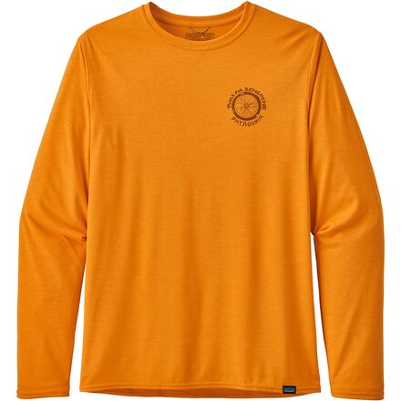 Patagonia - Capilene Cool Daily Graphic Long-Sleeve Shirt - Men's - Tools For Revolution/Mango X-Dye