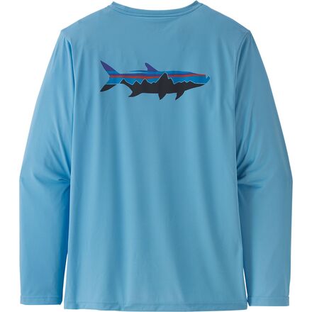 Patagonia - Capilene Cool Daily Fish Graphic Long-Sleeve T-Shirt - Men's - Fitz Roy Tarpon/Lago Blue