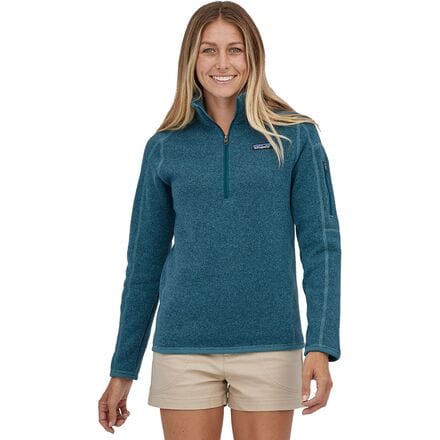 Patagonia - Better Sweater 1/4-Zip Fleece Jacket - Women's - Abalone Blue