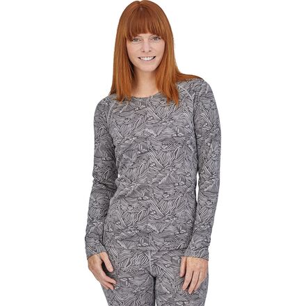 Patagonia - Capilene Midweight Crew Top - Women's - Hut to Hut/Salt Grey