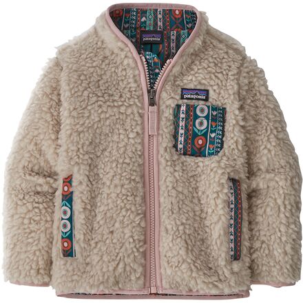 Patagonia - Retro-X Fleece Jacket - Infants' - Natural/Fuzzy Mauve