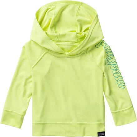 Patagonia - Capilene Cool Daily Sun Hoodie - Infant Girls' - Fitz Script/Jellyfish Yellow