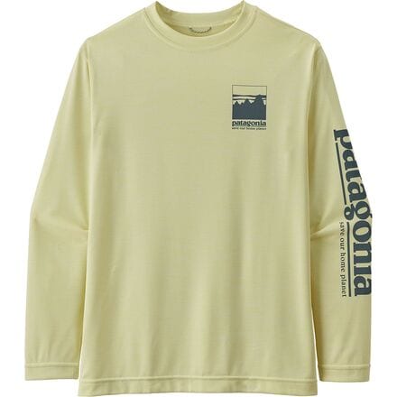 Patagonia - Capilene Cool Daily Long-Sleeve T-Shirt - Boys' - Alpine Icon/Isla Yellow