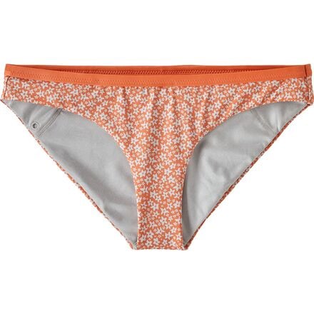 Patagonia - Nanogrip Bikini Bottom - Women's - Bell Flower/Tigerlily Orange