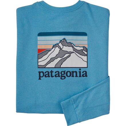Patagonia - Line Logo Ridge Long-Sleeve Responsibili-T-Shirt - Men's - Lago Blue