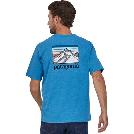 Patagonia P-6 Responsibili-Tee Mountain Regular Fit Logo Shirt Men's Medium  M 