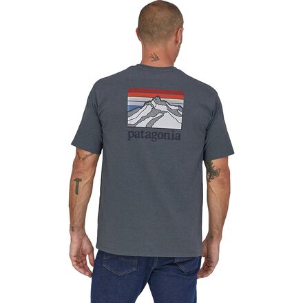 Patagonia - Line Logo Ridge Pocket Responsibili-T-Shirt - Men's - Plume Grey