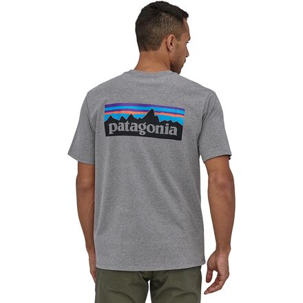 Patagonia - P-6 Logo Short-Sleeve Responsibili-T-Shirt - Men's - Gravel Heather