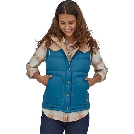 Patagonia - Bivy Hooded Down Vest - Women's - Wavy Blue