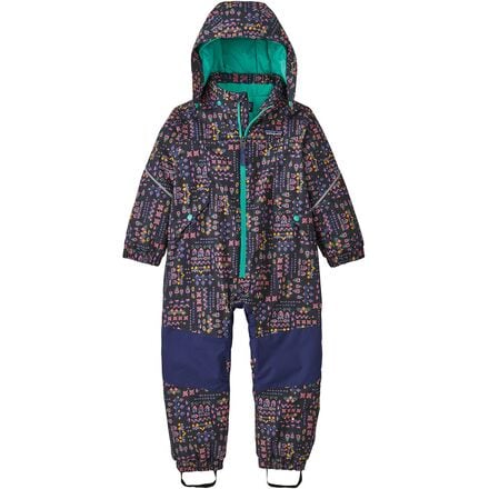 Patagonia - Baby Snow Pile One-Piece Snow Suit - Infant Boys' - Wandering Woods: Ink Black