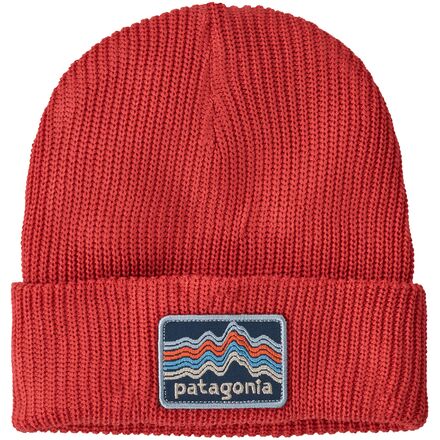 Patagonia - Logo Beanie - Kids' - Ridge Rise Stripe: Sumac Red