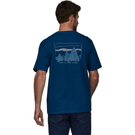 Patagonia t hot sale shirt blue