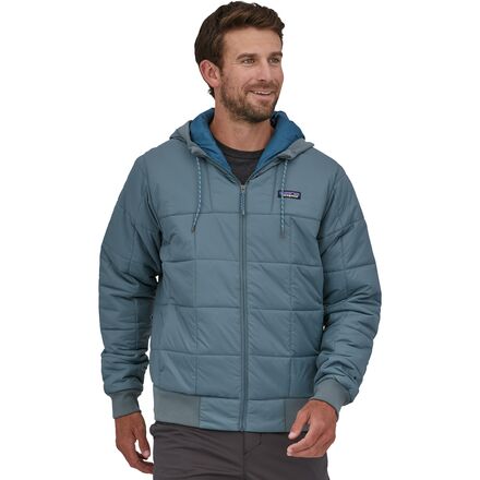 Patagonia - Box Quilted Hooded Jacket - Men's - Plume Grey