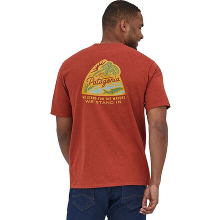 Patagonia - Take a Stand Responsibili-Tee - Men's - Bayou Badge: Sisu Brown
