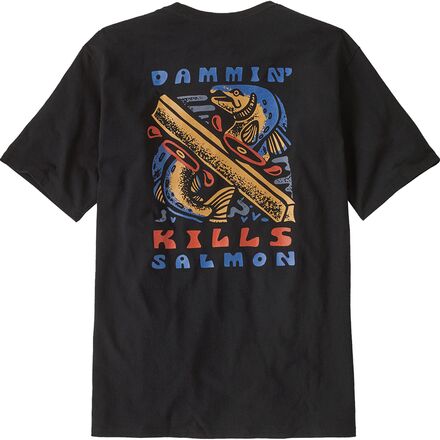 Patagonia - Take a Stand Responsibili-Tee Shirt - Men's - Dammin' Kills: Black