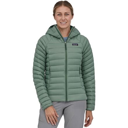 Patagonia - Down Sweater Full-Zip Hooded Jacket - Women's - Hemlock Green