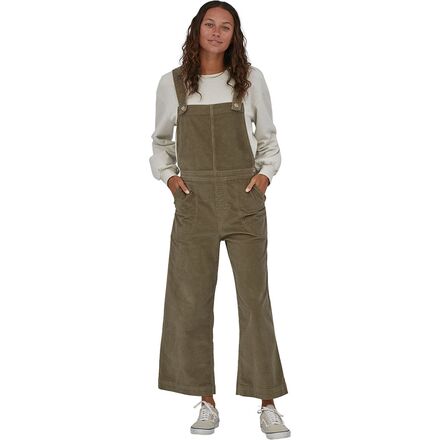Patagonia - Stand Up Cropped Corduroy Overall - Women's - Sage Khaki
