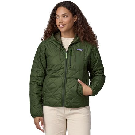 Patagonia - Diamond Quilted Bomber Hoodie - Women's - Torrey Pine Green