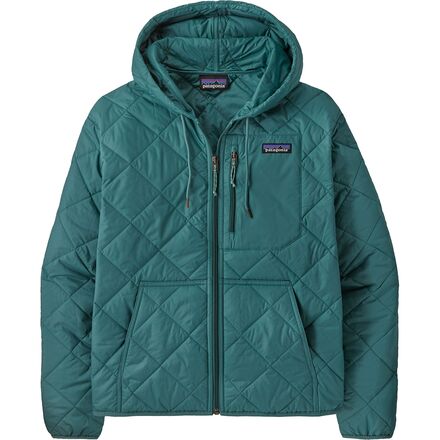 Diamond Quilted Bomber Hoodie - Women's