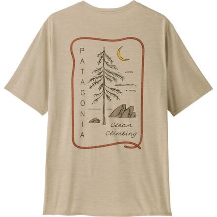 Patagonia - Capilene Cool Daily Graphic Lands Shirt - Men's - Clean Climb Roots: Pumice X-Dye