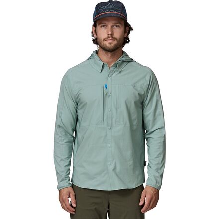 River Rambler Hybrid Sun Hooded Shirt - Men's