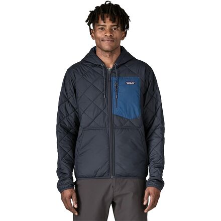 Diamond Quilted Bomber Hooded Jacket - Men's