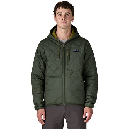 Diamond Quilted Bomber Hooded Jacket - Men's