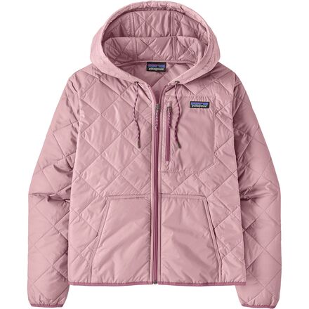 Diamond Quilted Bomber Hooded Jacket - Women's
