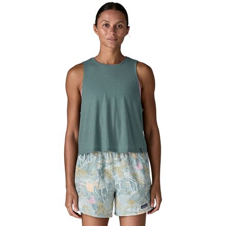 Capilene Cool Trail Cropped Tank Top - Women's