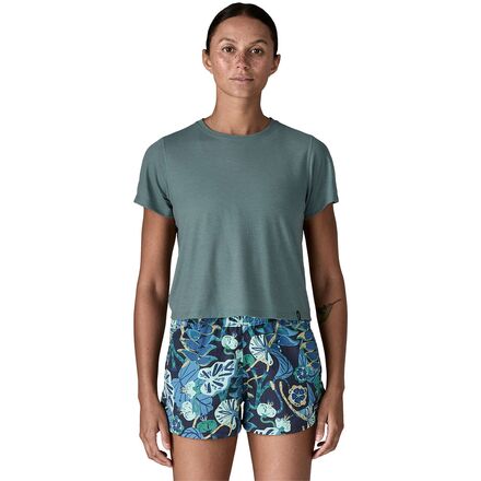 Short-Sleeve Capilene Cool Trail Cropped Shirt - Women's