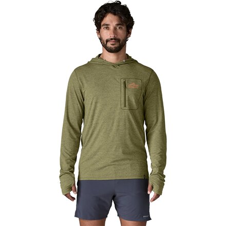 Capilene Cool Cloud Crag Crest Sun Hoodie - Men's